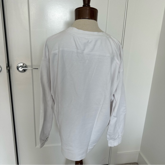 Lululemon X Ed Curtis Sweatshirt White Perfectly Oversized Crewneck Collab Large - Picture 10 of 10